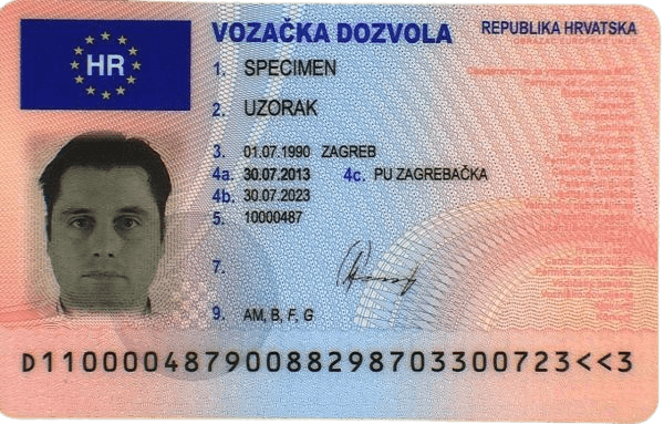 Wzór dokumentu dla Chorwacja